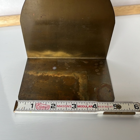 Oregon State Bookends Antique Brass Bookends Robbins Co. Attleboro MA - Picture 14 of 15